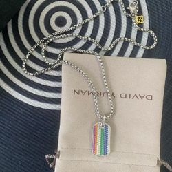 David Yurman dog collar pendant