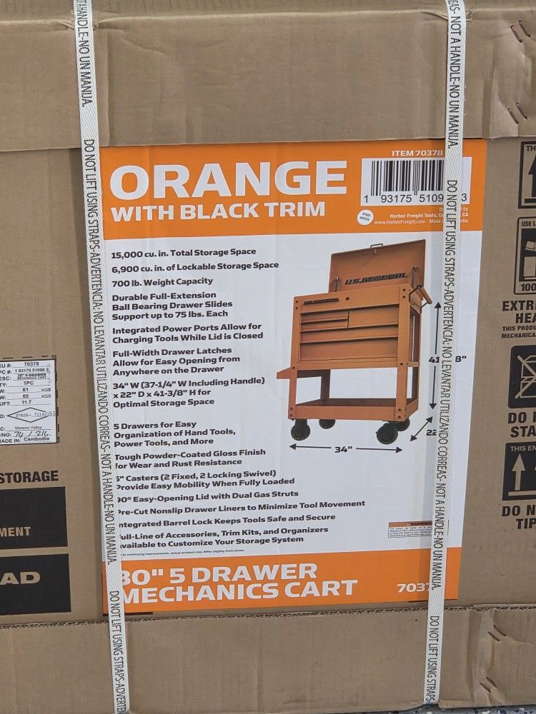 US GENERAL tool Cart
