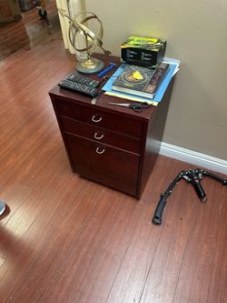 Small wooden drawers cabinet