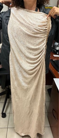 Calvin Klein Champagne evening gown
