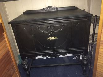 Antique entry way cabinet