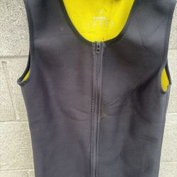 Cimkiz (medium) Mens Sweat Sauna Vest for Waist Trainer Zipper Neoprene Zipper Suit
