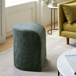 MOVING West Elm Tilly Ottoman End Table Green