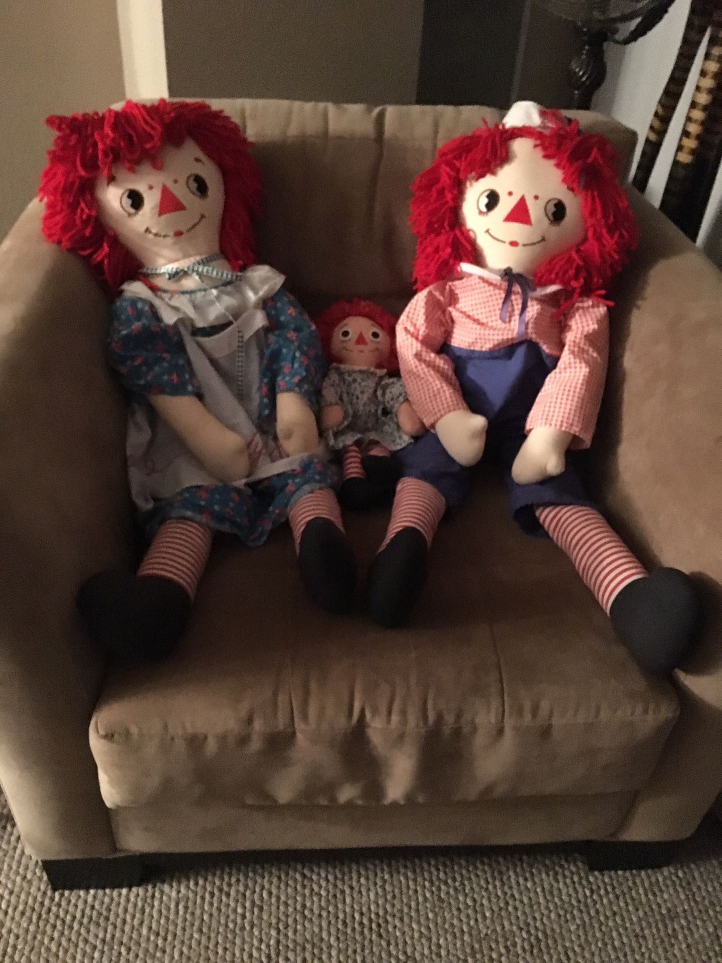 Antique Raggedy Ann and Andy Dolls