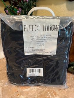 New Dark blue Polar Fleece Throw Blanket 50x60