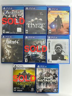 PS4 & PS5 Games – Great Selection! (Madden 21 & Rainbow Six New/Sealed)