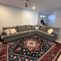 Large Gray  Sectional From Living Spaces