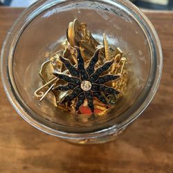 Jar Of Costume Jewelry 