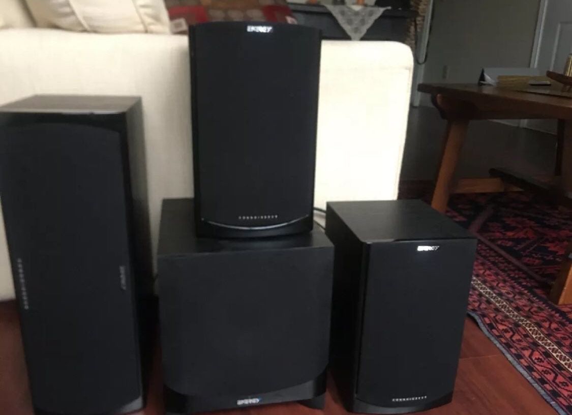 Yamaha Receiver With Energy Speakers And Subwoofer 