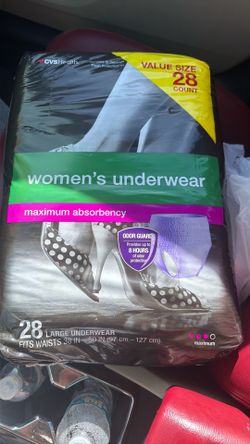 Women’s underwear maximum absorbency