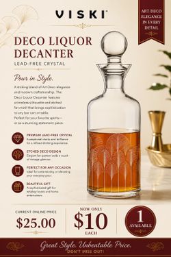 Deco Liquor Decanter