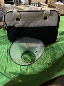 New Dog Bag And Cone