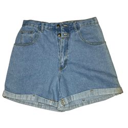 Vintage NO Boundaries High Waisted Denim Blue Jean Shorts Woman’s Size 11/12 