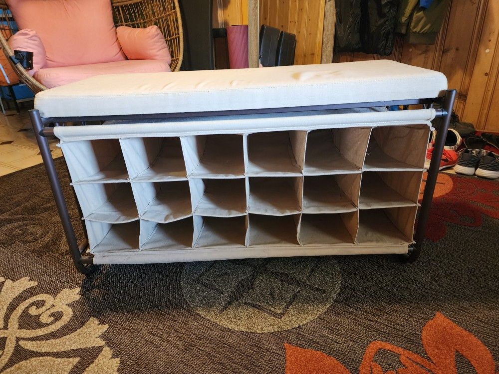 Bench with Shoe Storage 