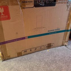 36" Island Mount Range Hood 900 CFM Stainless Steel