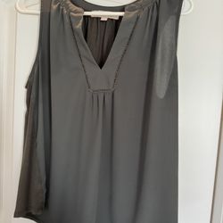 Ann Taylor Loft Tank Hunter Green