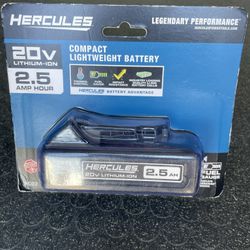 HERCULES 20V 2.5 Ah Lithium-Ion Compact Battery