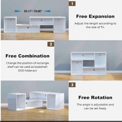 TV Stand with free combination and expansion and RGB lights