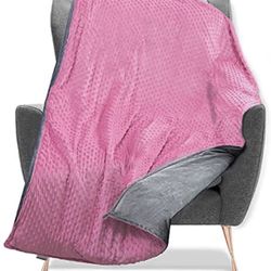 Weighted Blanket | Pink | 25 LB | 60”X80”
