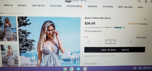 Boho V Neck Mini Dress
