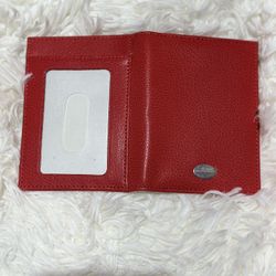 New** Burberry Red Cardholder Wallet 