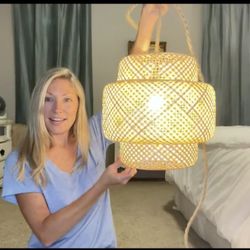 Boho Hanging Light Fixture 