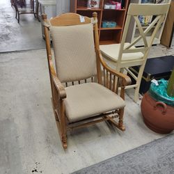 Rocking Chair. Seat Is Upholstered. $44