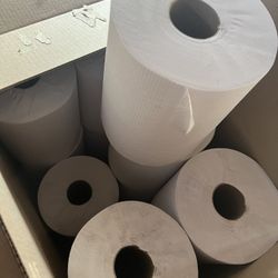 8 Inch Universal White Roll Towel 