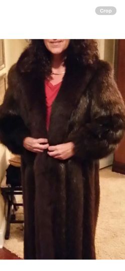 Full Length Unisex Beaver Fur Coat