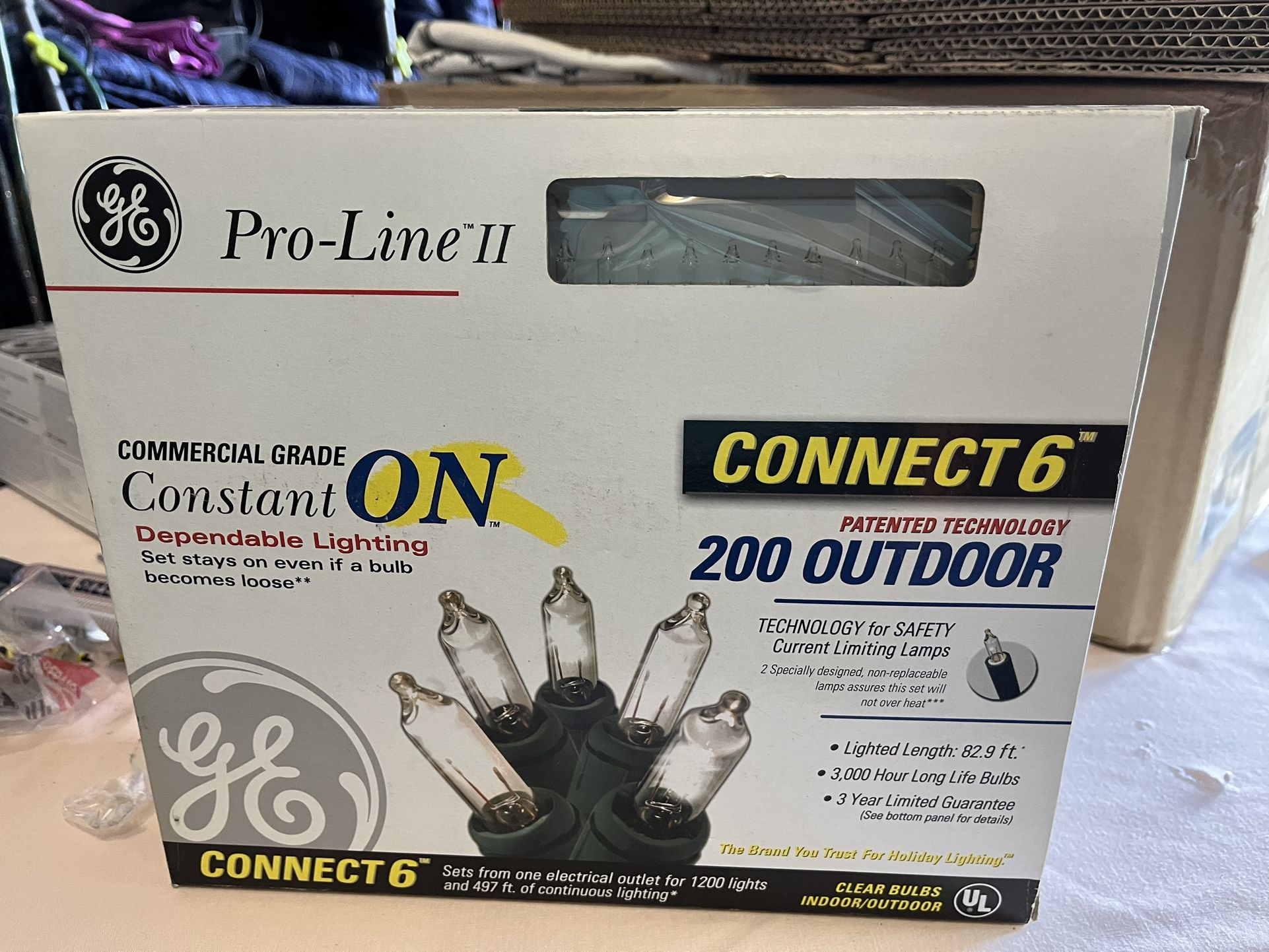 4 Boxes GE Pro-Line Outdoor Commercial Grade Christmas Lights New