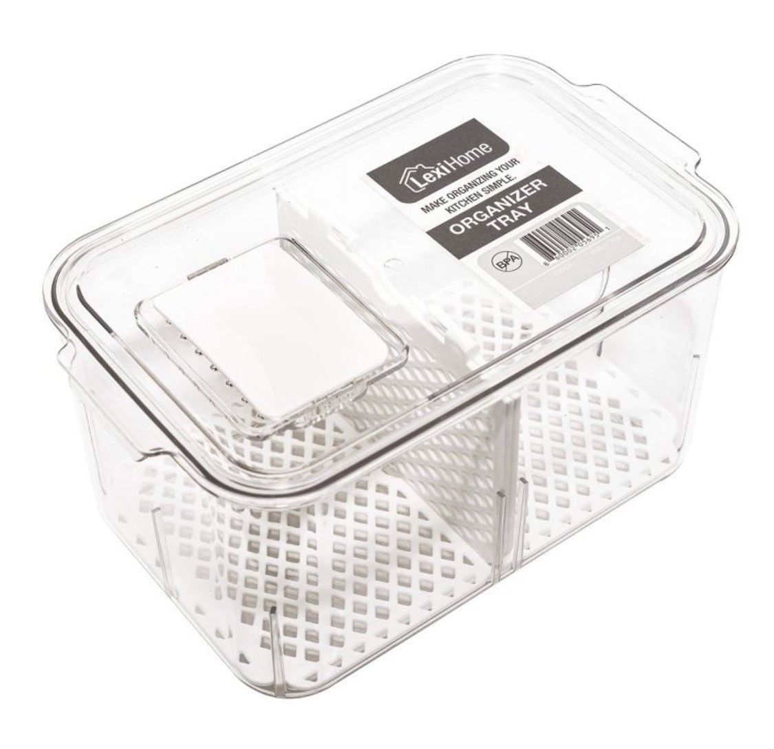 New Lexi Home Acrylic Fridge Produce Storage Organizer