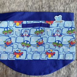 NWT Kids Storage Bucket ~ Cars Trains and Planes ~ With Handles
