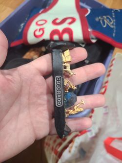 Vintage Railroad Spike-Piece of Art made from Large Railroad Spike Depicting Mining Scene with Pewter Figures