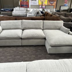  Grey Feather Cloud Sectional