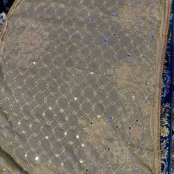 Champagne colored Hindi Scarf