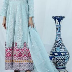 Women’s Dress Partywear Pakistani Maxi Dress 