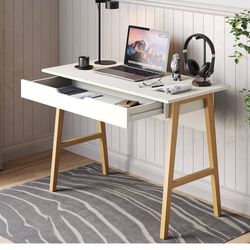 Amazon 42 Inch White Desk 