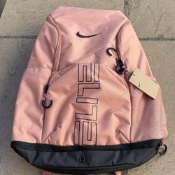 New Nike Varsity Elite Backpack Gym Bag Basketball Rose Gold