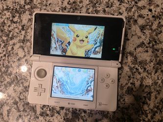 Nintendo 3ds Ice White Custom Video Game Console Mod-bbed
