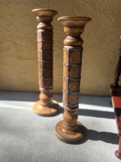 2 Victorian candle stands
