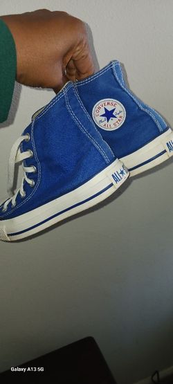All Stars Hightop Converse Sneakers Size 6 Women In The Color Blue $20