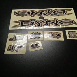 Dyno Air Bmx By GT Old School Mid School Complete Set Of Stickers