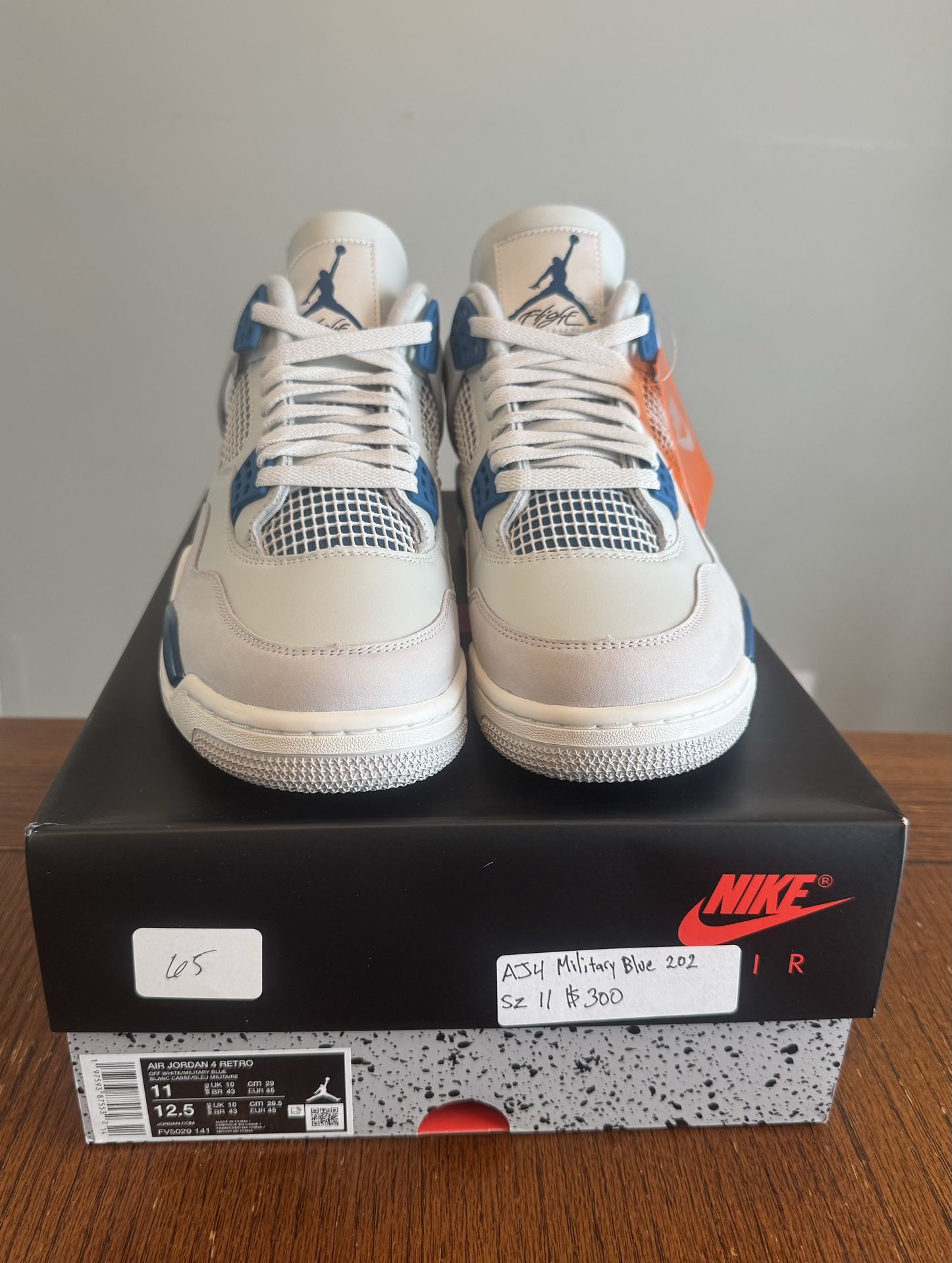 Deadstock Jordan Retro 4 Military Blue Size 11 2024 Release
