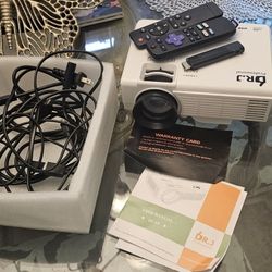 Projector And Roku Stream Stick