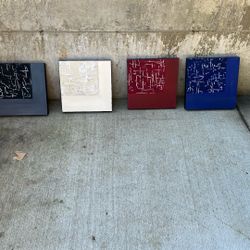 4, 12x12 Art Pieces 