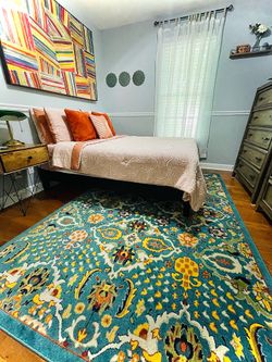 NEW Full Size Bed with Mattress & Bedroom Decor Set