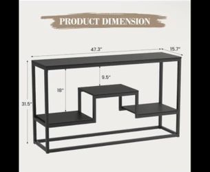 Black TV Stand