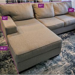 Sofa L-shaped w/ chaise