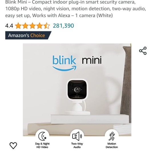 BLINK MINI SECURITY CAMERA