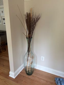Decorative Tall Glass Vase